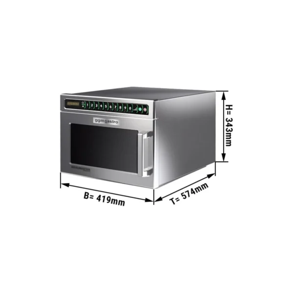 Microwave automatic - 17 litres - 2,1 kW - Digital - Image 2