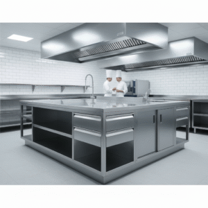 Bespoke Stainless Steel Kitchen Islands